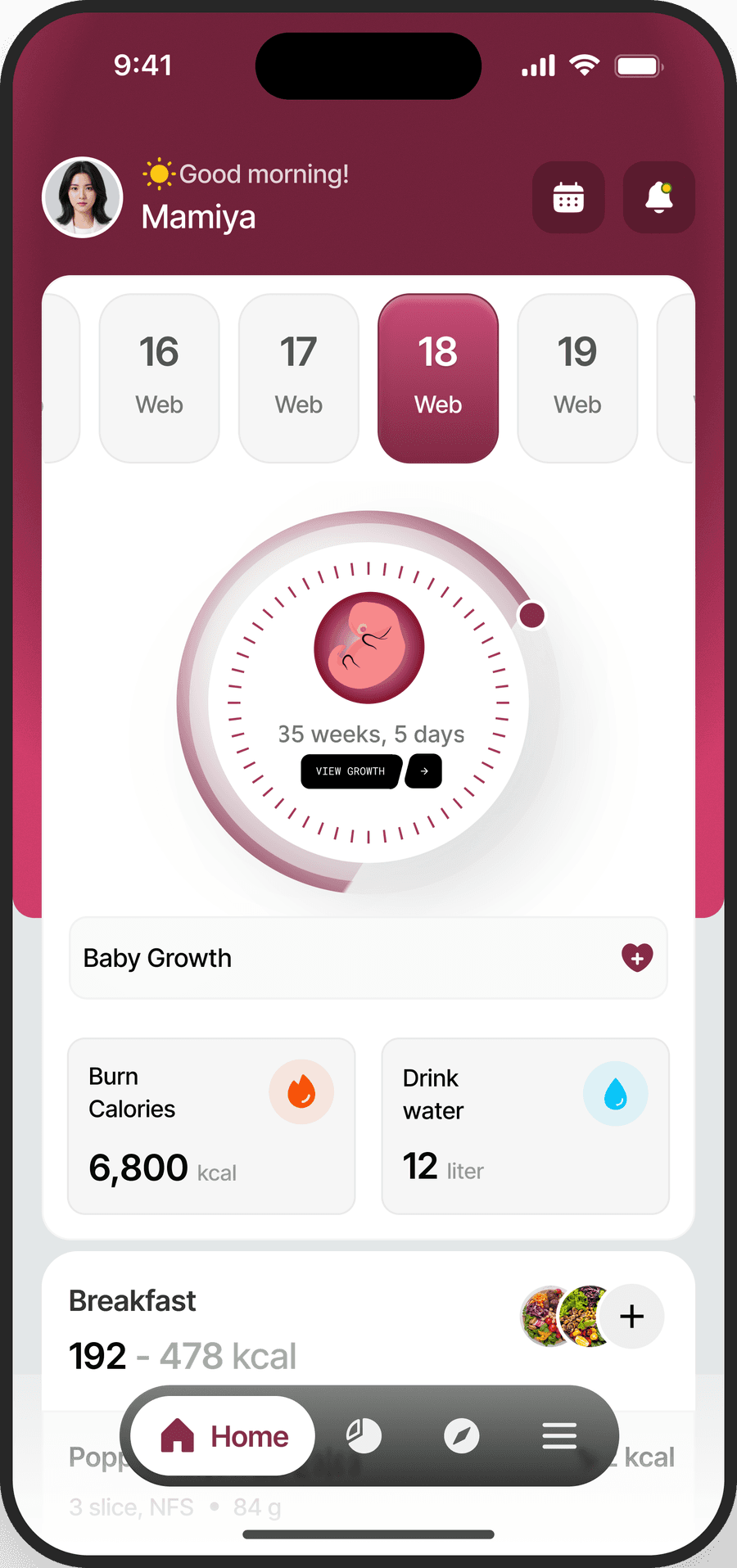 The Eloy Health home screen on a phone